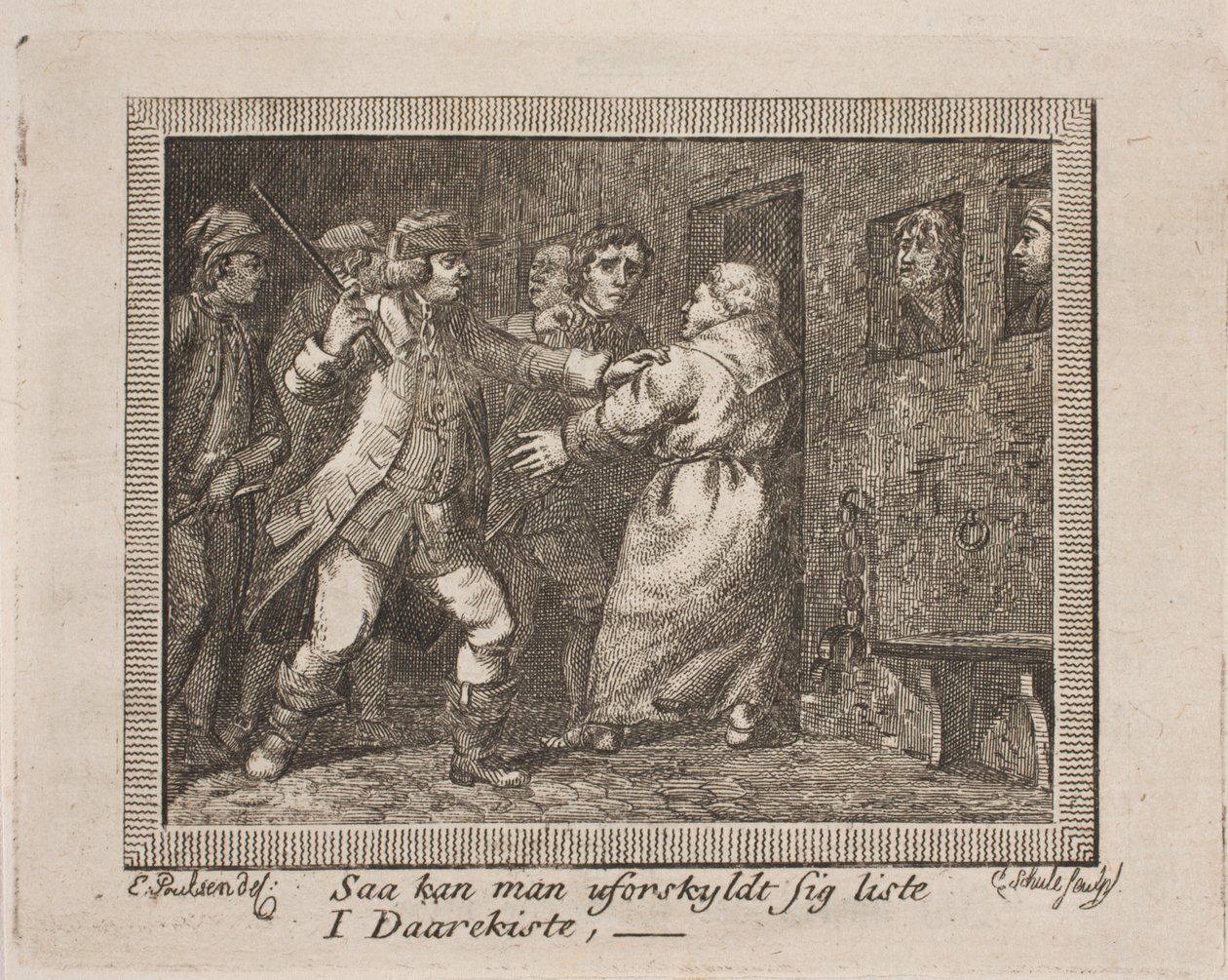 Vignet til J. H. Wessels "Samtlige skrifter" af Georg Christian Schule