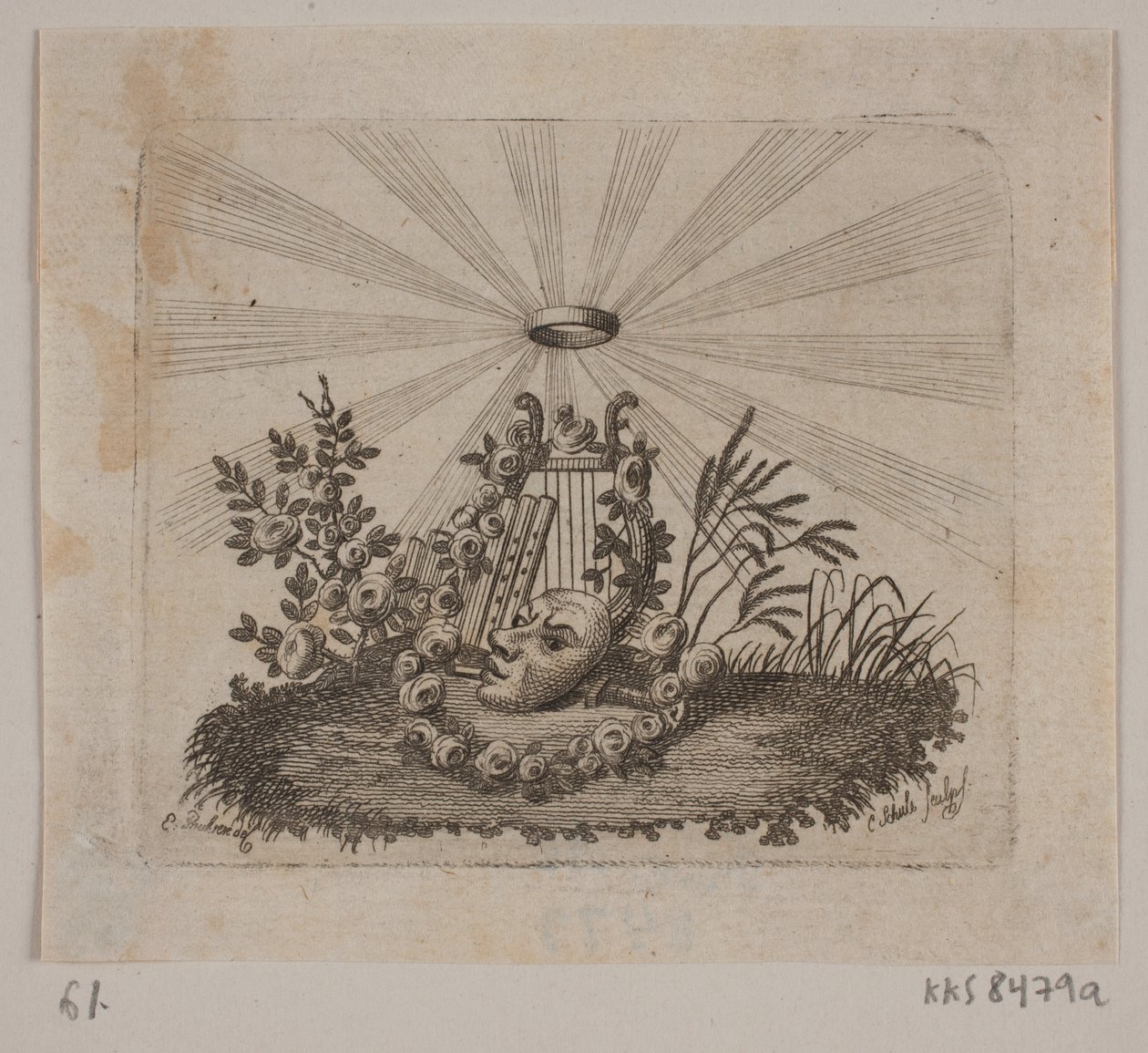 Vignet til J. H. Wessels "Samtlige skrifter" af Georg Christian Schule