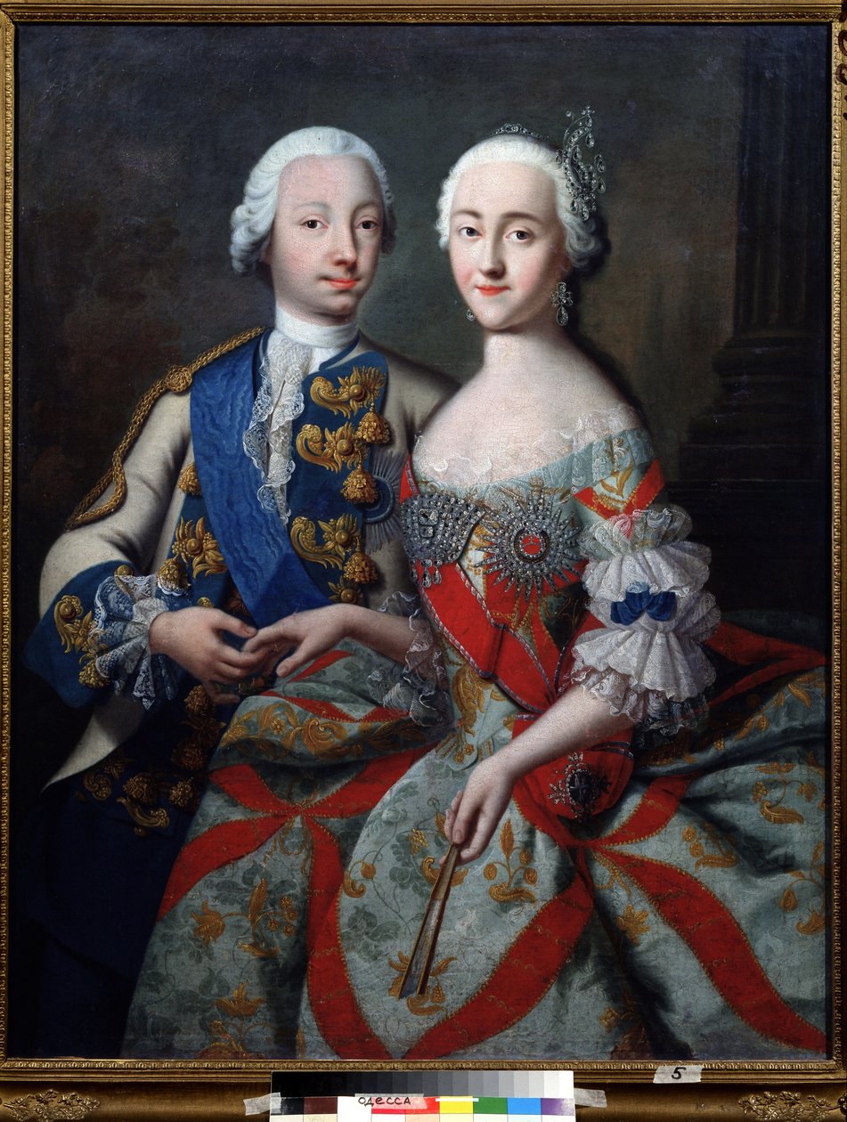 Portræt af storhertug Piotr Feodorovich (senere at blive Peter III af Rusland af Georg Christoph Grooth