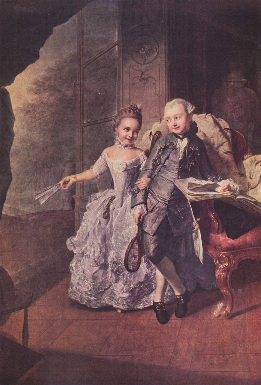 Tysk: Die Verführung zum Spiel (Prinsen og prinsessen af Mecklenburg) af Georg David Matthieu