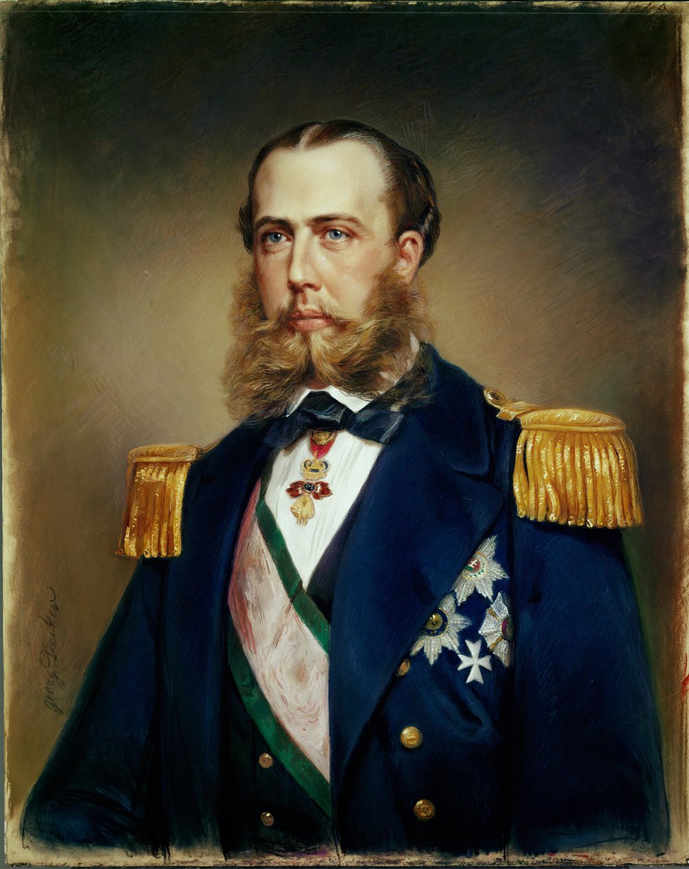 Ærkehertug Ferdinand Max, senere kejser Maximilian af Mexico, henrettet i 1867 af mexicanske republikanske revolutionære under Juarez Garcia ... (pastel) af Georg Decker