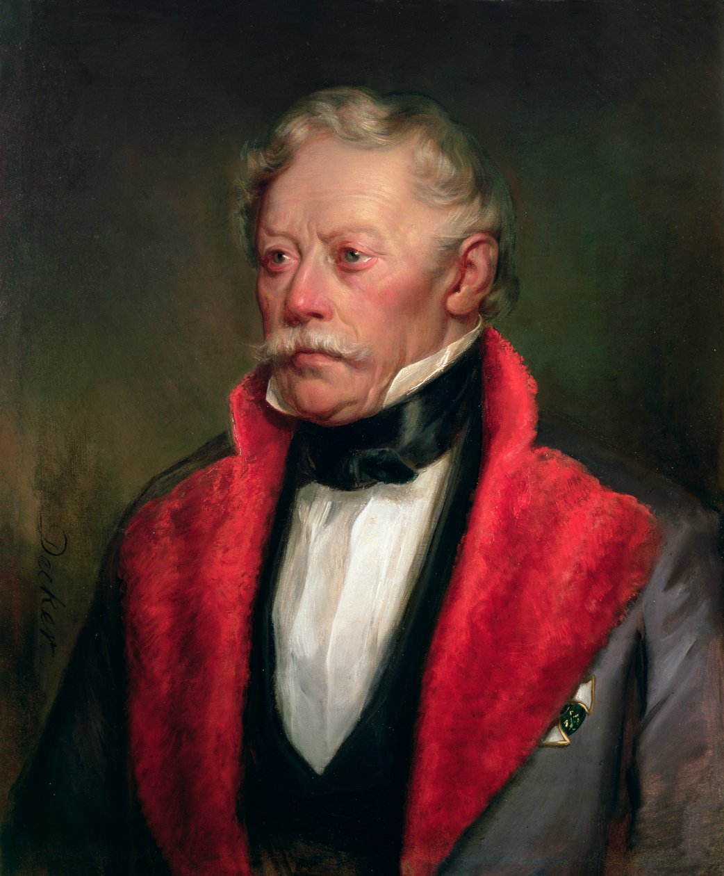 Johann Joseph Wenzel, greve Radetzky (1766-1858) guvernør for de Lombardo-venetianske territorier i midten af 1800-tallet af Georg Decker