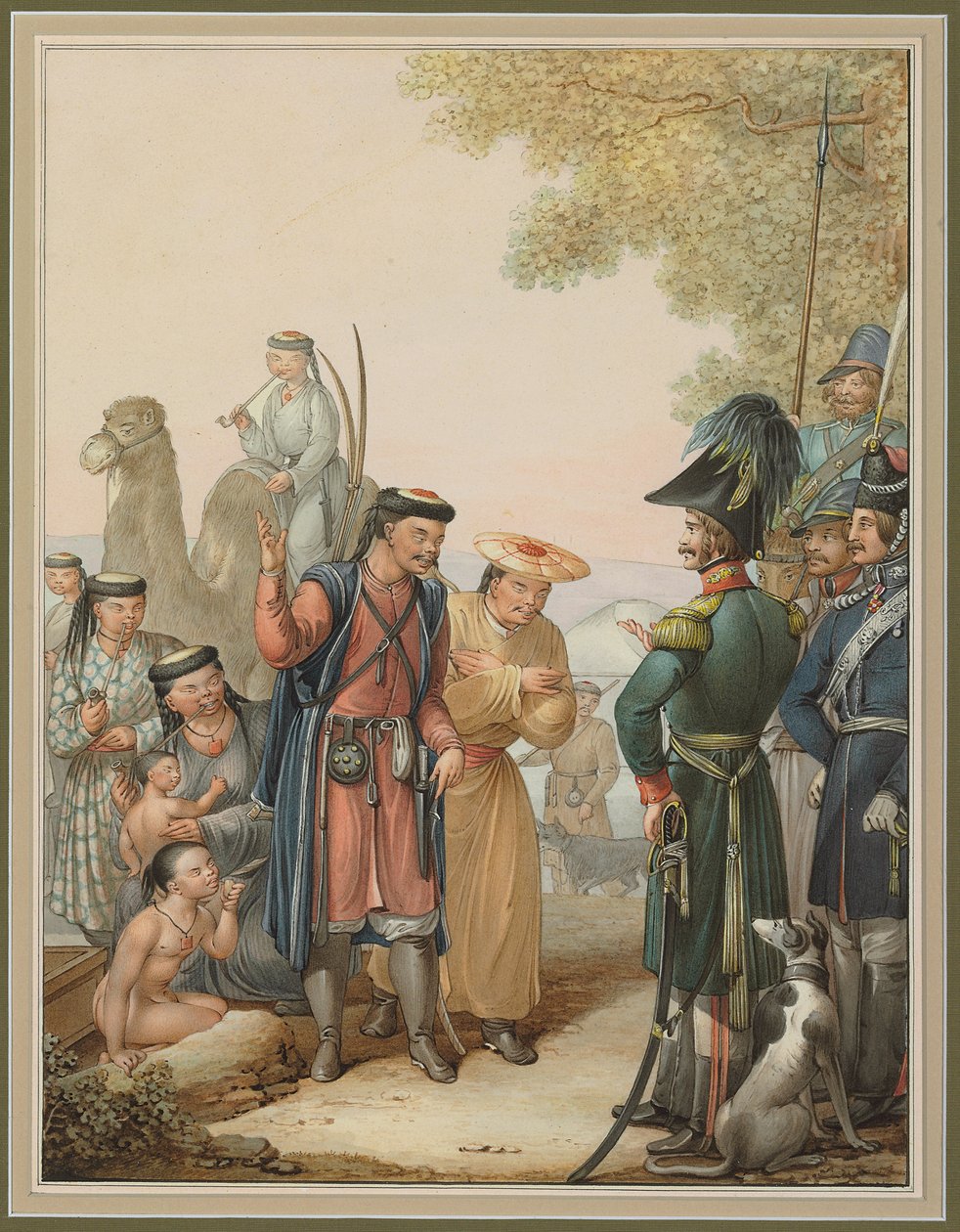 Kosakker og Kalmykere, af Georg Emanuel Opitz