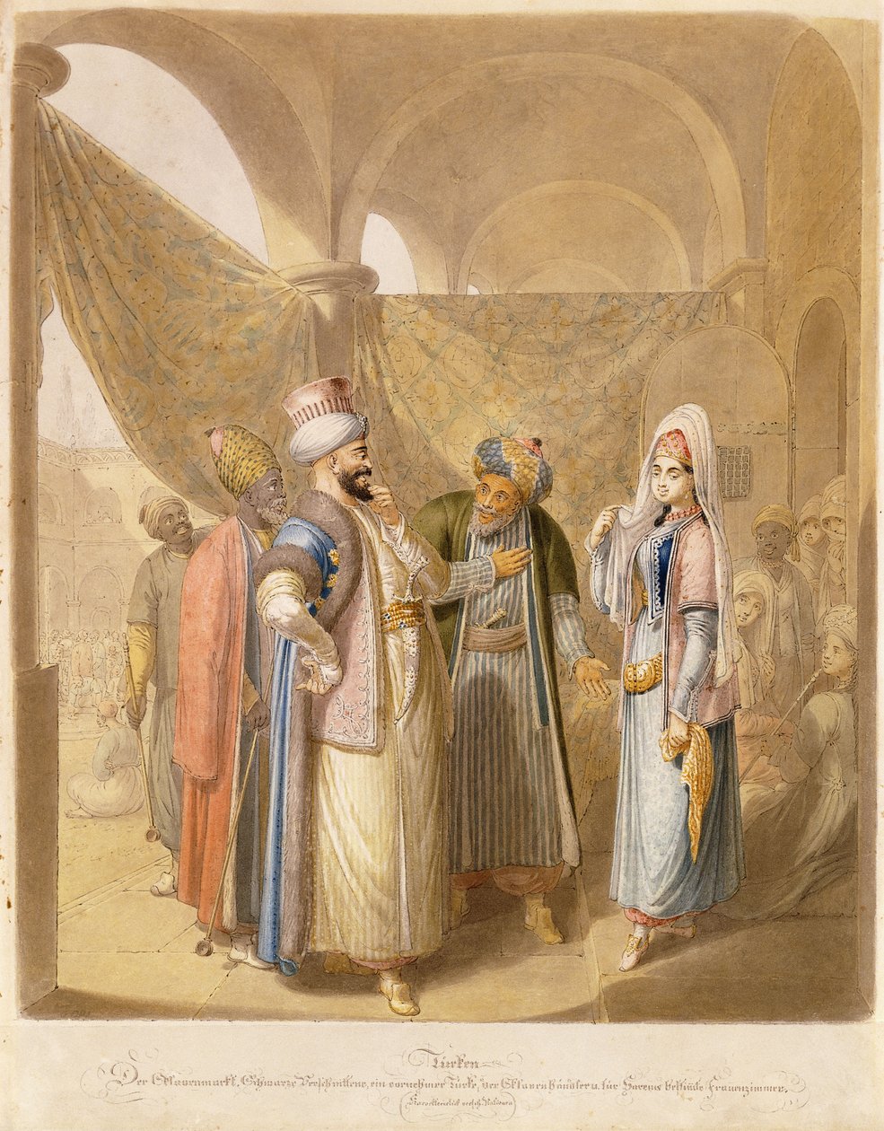 Slavemarkedet, 1824 af Georg Emanuel Opitz
