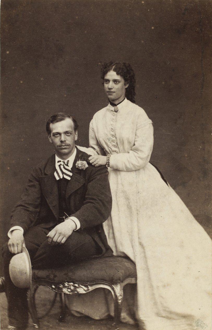 Storhertug Alexander Alexandrovich af Rusland og prinsesse Dagmar af Danmark, 1866. af Georg Emil Hansen
