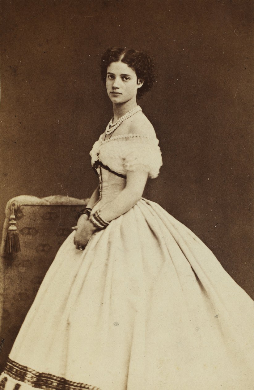 Portræt af Prinsesse Dagmar af Danmark 1847-1928, 1866. af Georg Emil Hansen