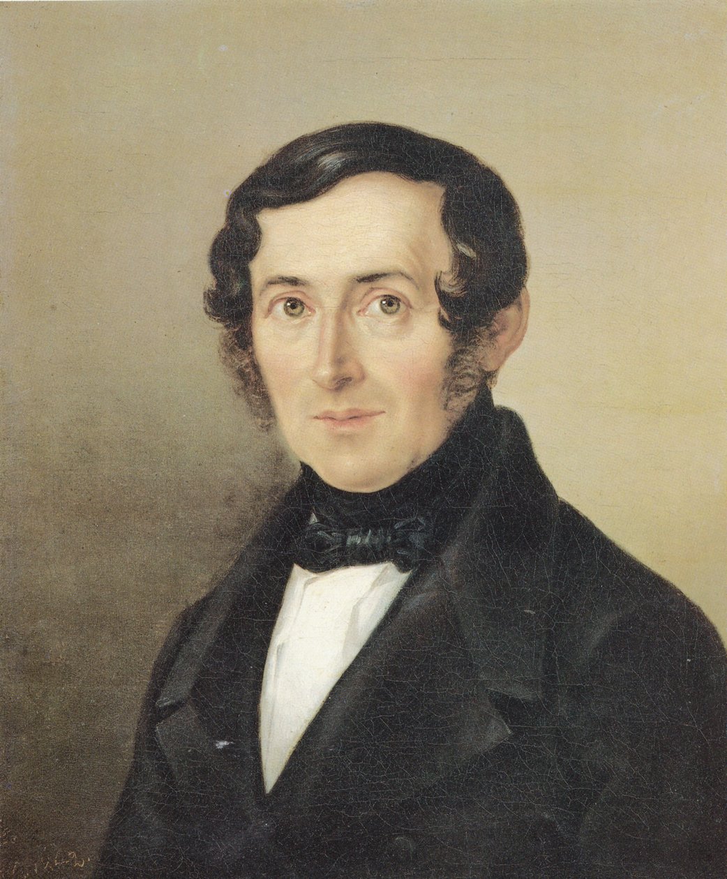 Tysk: Portræt af Gottlob Ehrenfried Dietrich Portræt af rektor Gottlob Ehrenfried Dietrich af Georg Friedrich Kersting