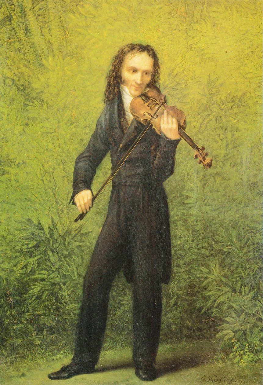 Violinisten Niccolò Paganini af Georg Friedrich Kersting