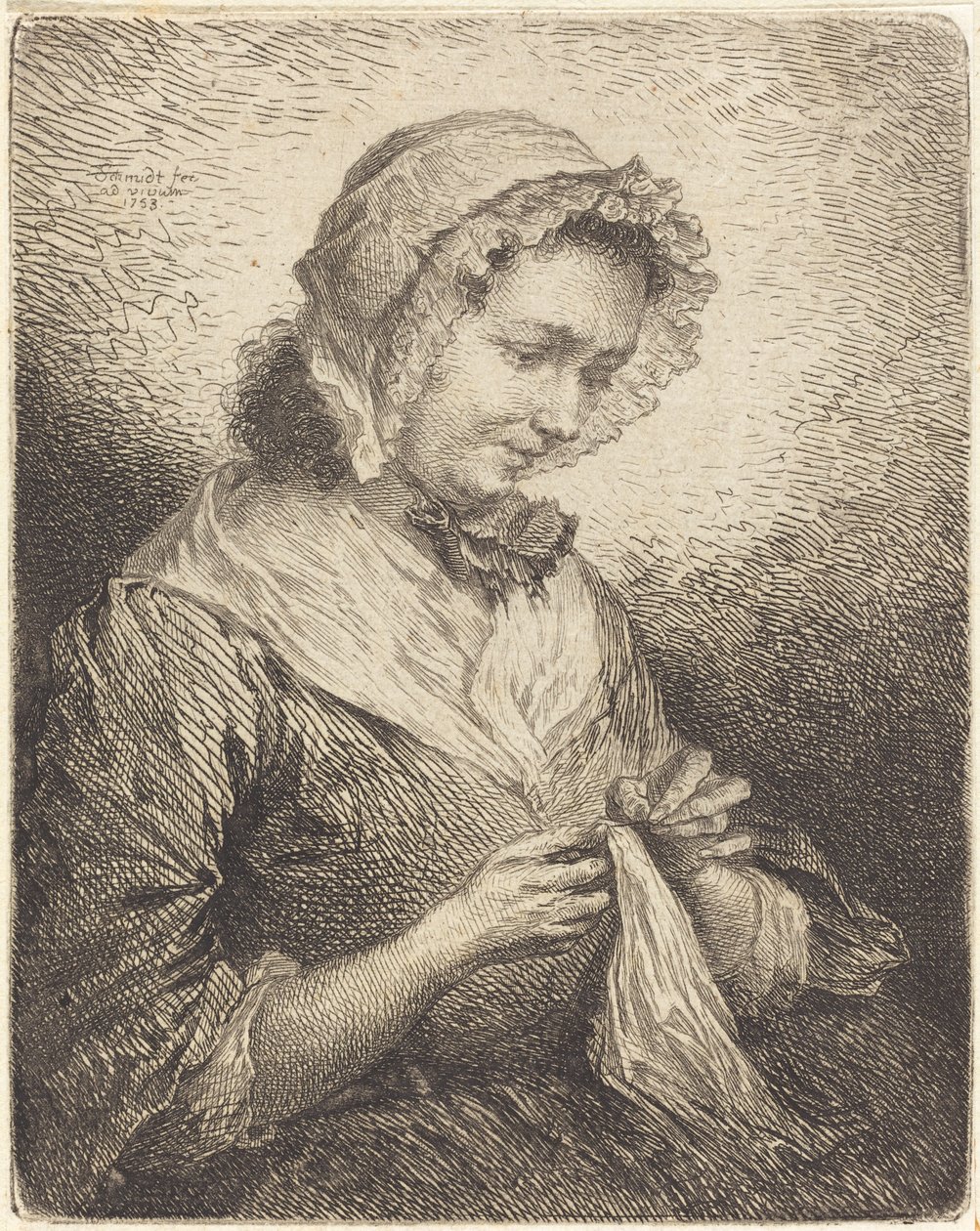 Kunstnerens Hustru Syning af Georg Friedrich Schmidt