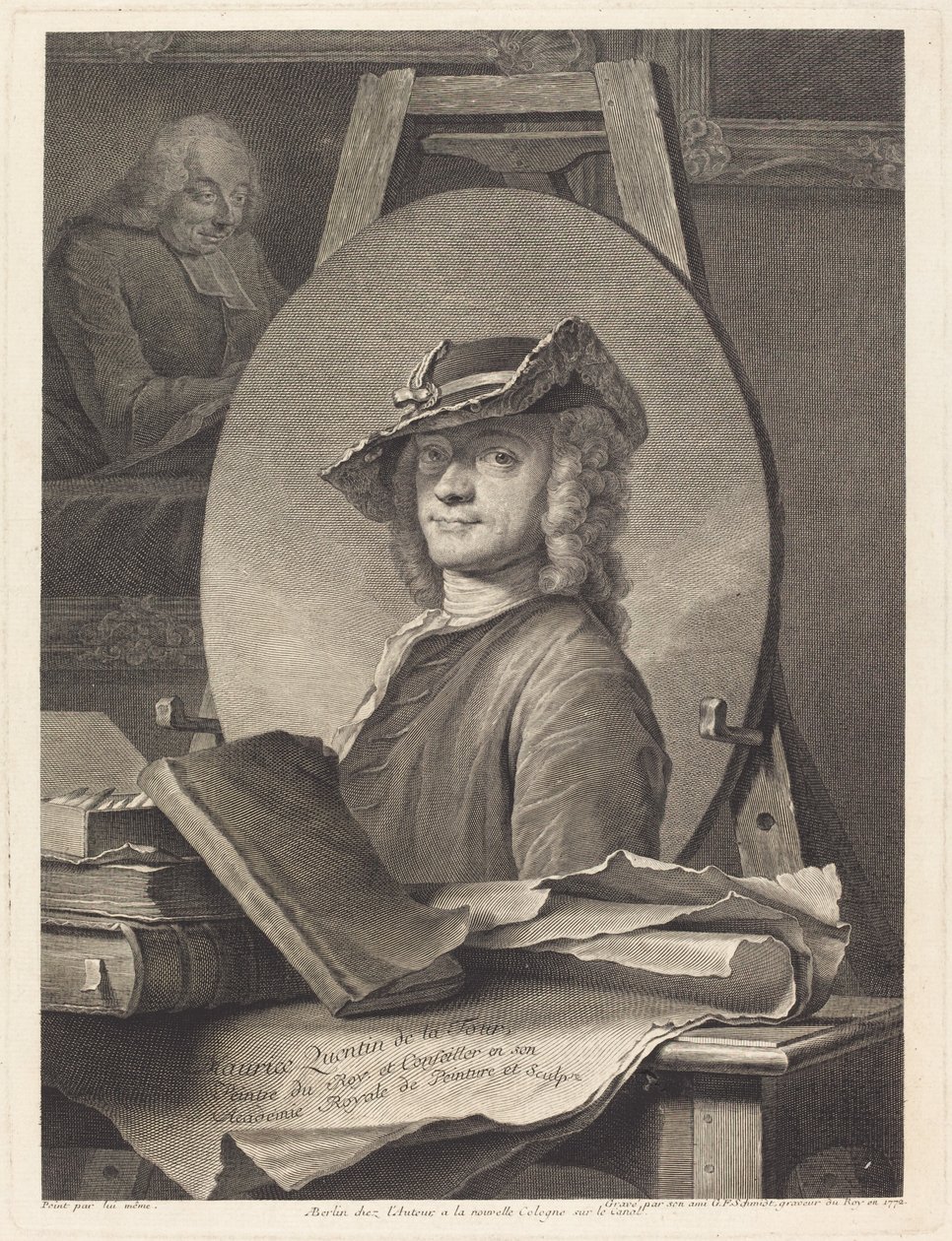 Maurice Quentin de la Tour af Georg Friedrich Schmidt after Maurice Quentin de La Tour