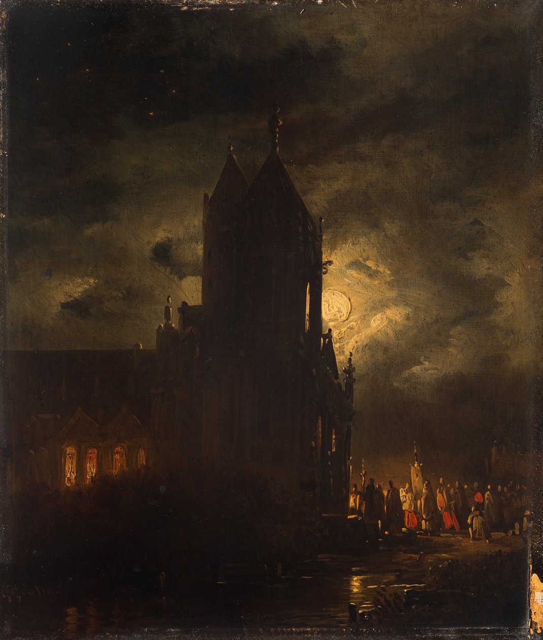 Natlig procession af Georg Gillis van Haanen