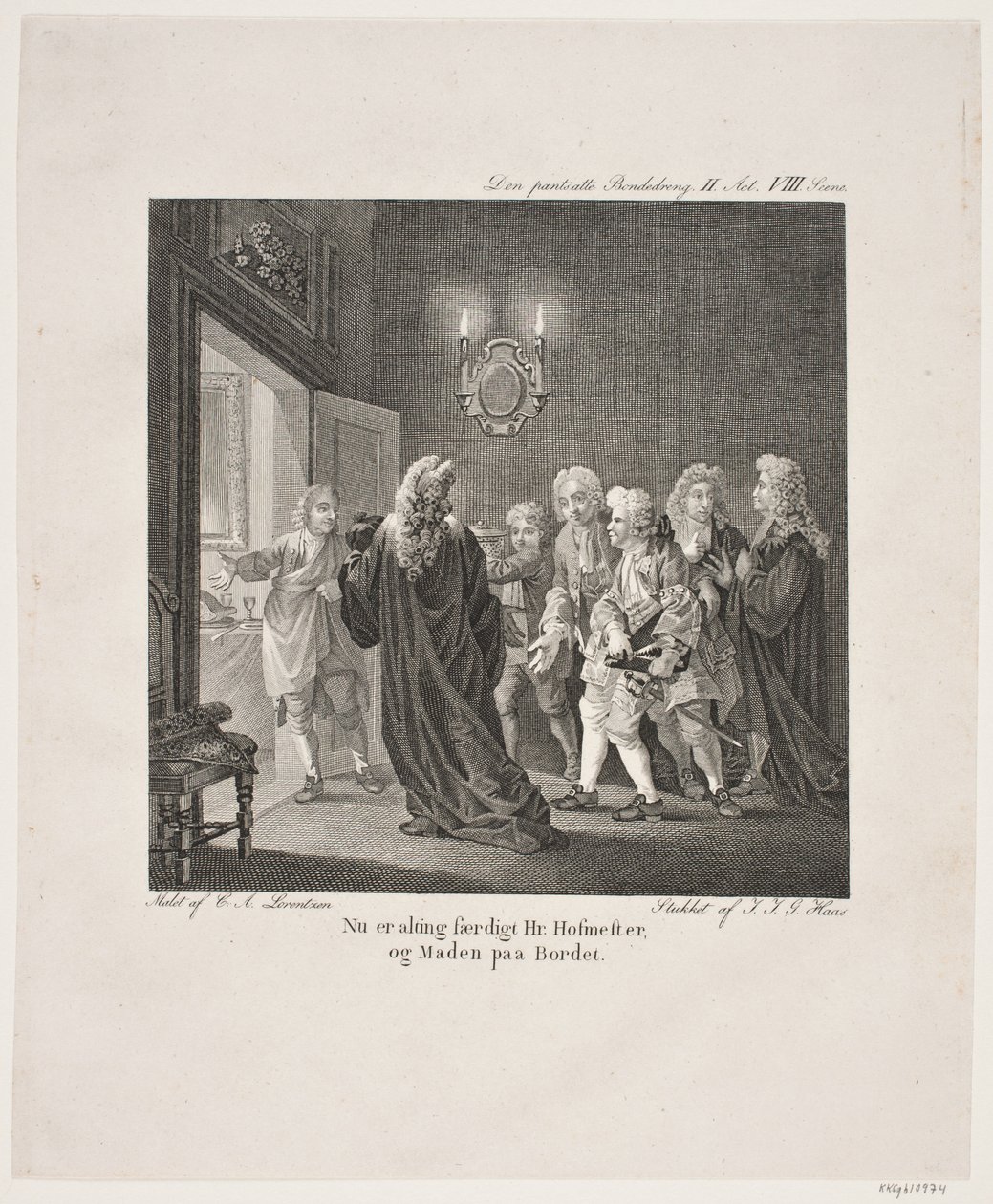 Illustration til Holbergs Komedier af Georg Haas