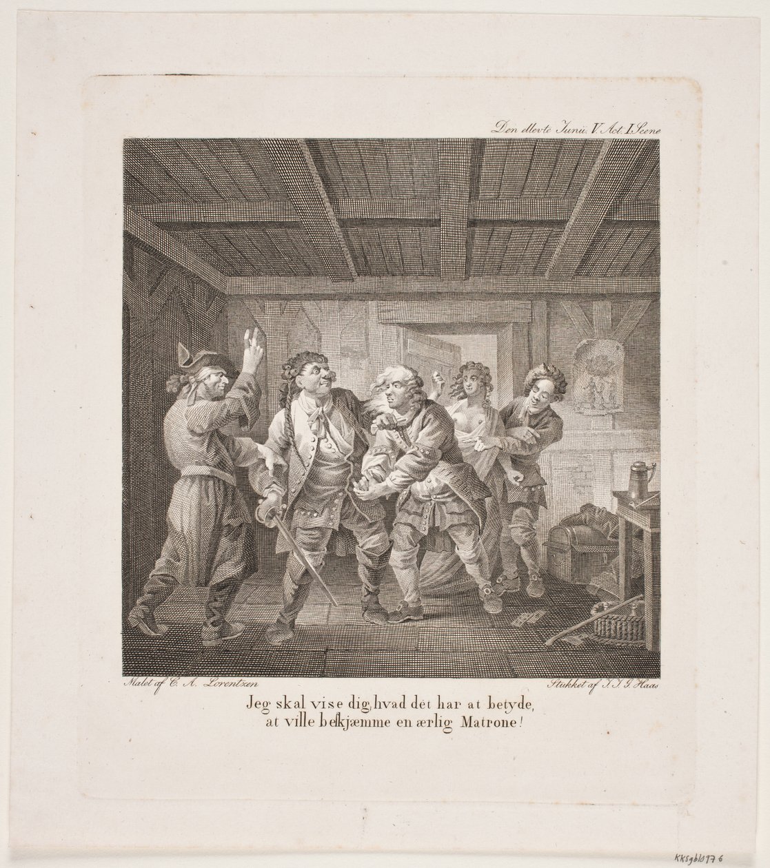 Illustration til Holbergs Komedier af Georg Haas