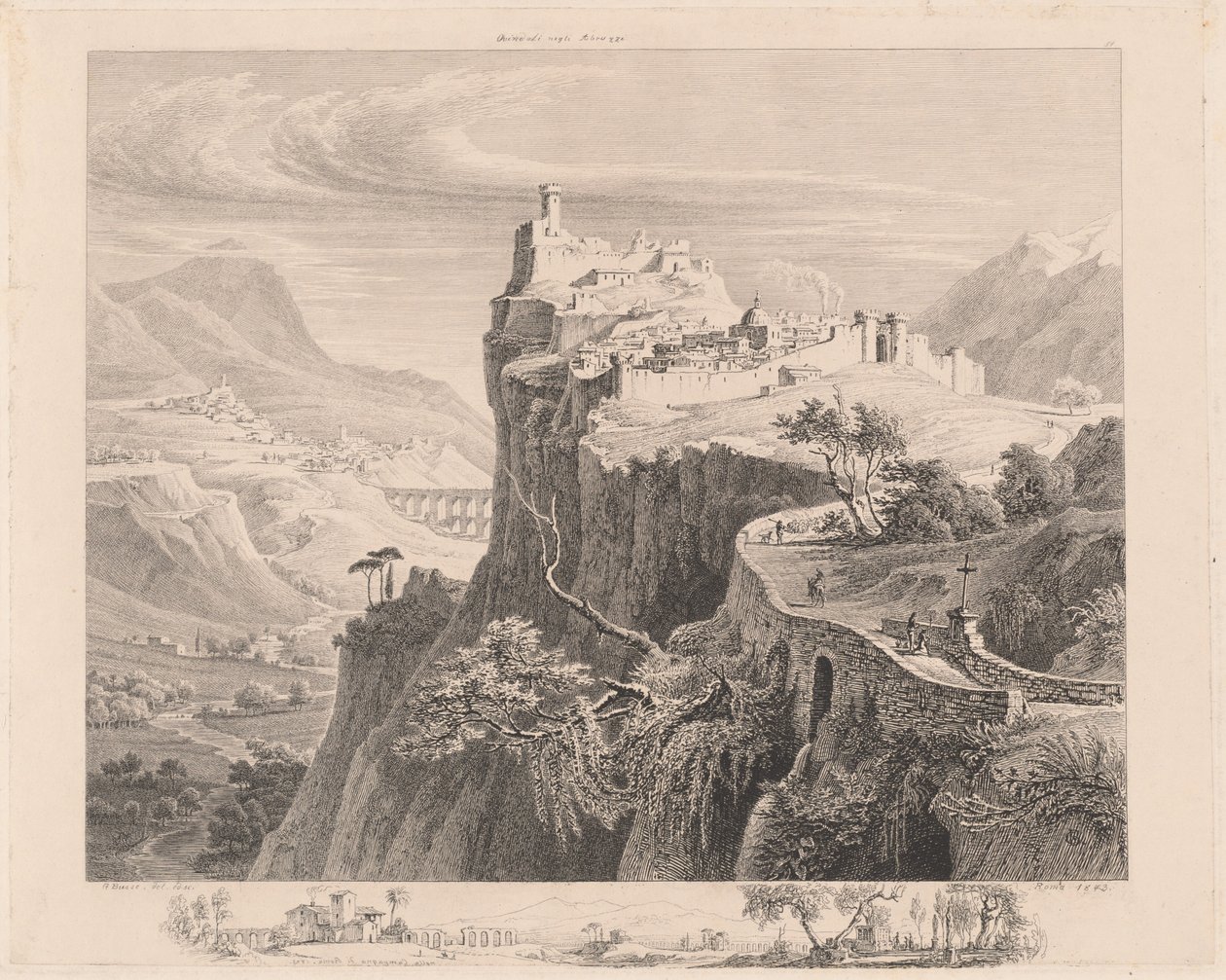 Ovindoli i Abruzzi af Georg Heinrich Busse