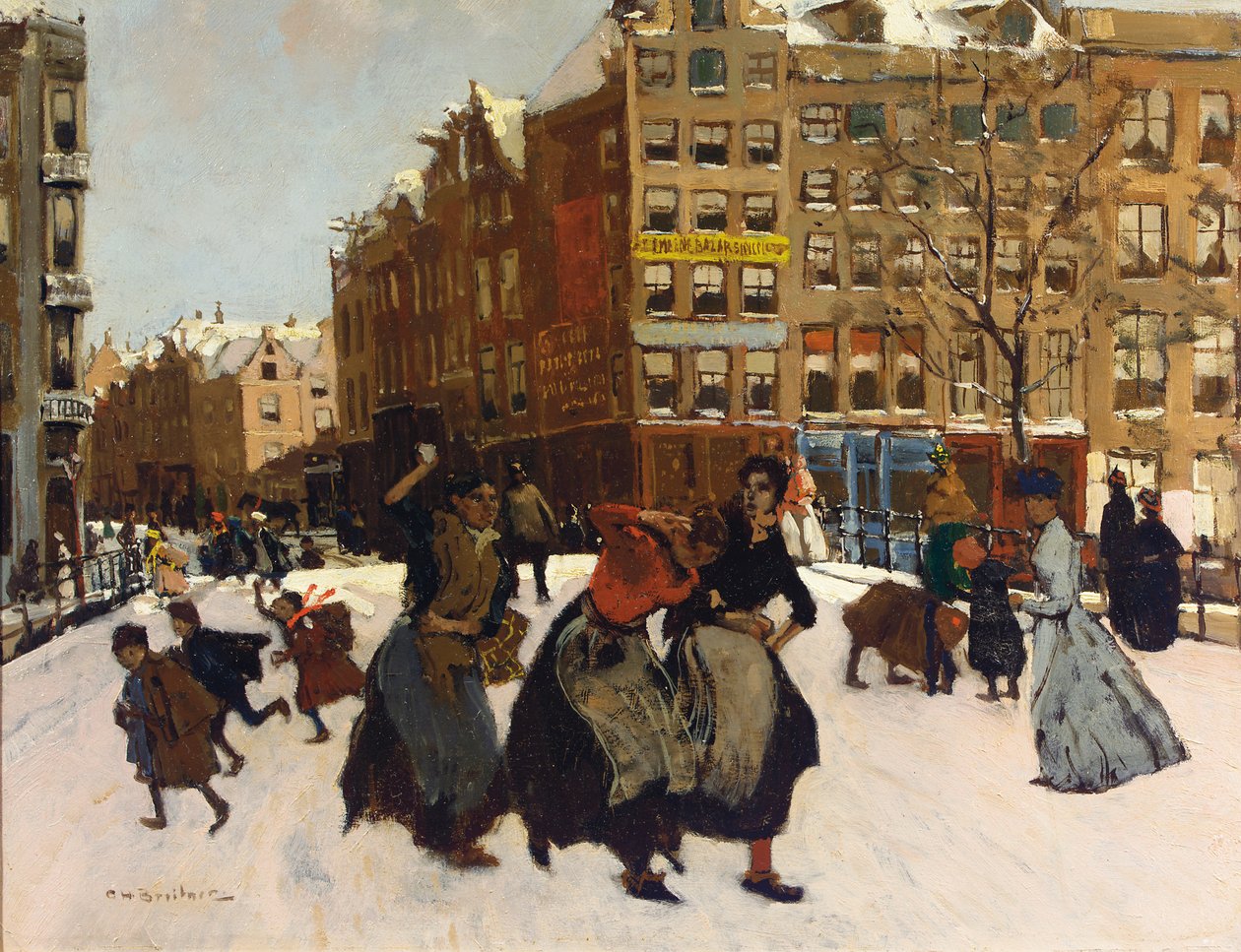 Vinter i Amsterdam, ca. 1898 af Georg Hendrik Breitner