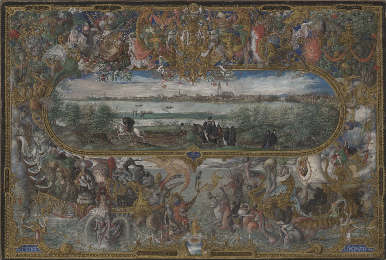 Udsigt over Sevilla, 1573 af Georg Hoefnagel