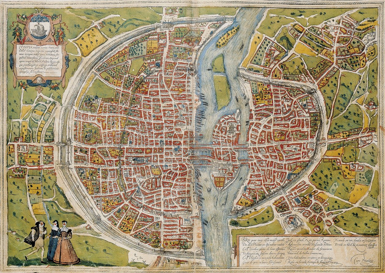 BRAUN, George (1541-1622). ORTELIUS, Abraham (1527-1598). HOGENBERG, Franz (1535-1590). Civitatis Orbis Terrarum (Theatrum orbis terrarum). 1572-1617. Paris (1572). Bind I. Radering. SPANIEN. KASTILIEN OG LEON. Salamanca. Salamancas universitetsbibliotek af Georg Hogenberg Franz (1535 90) & Ortelius Abraham (1527 98) Braun