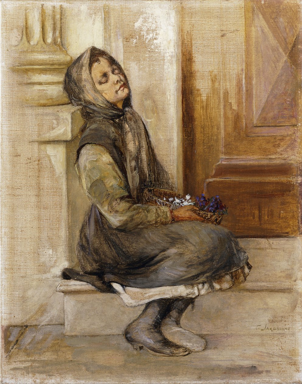 Blomstersælgeren af Georg Jacobides