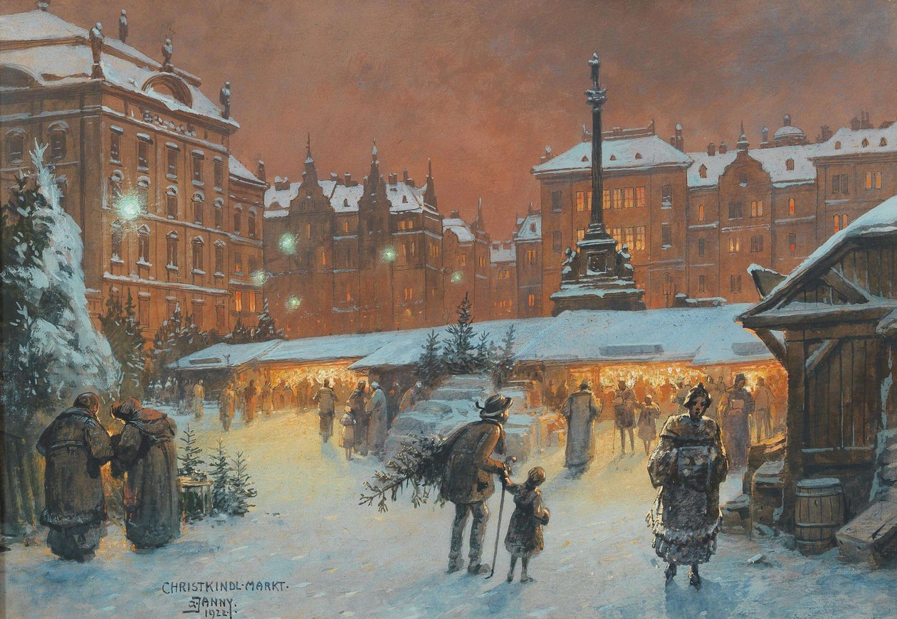 Julemarked, 1922. af Georg Janny