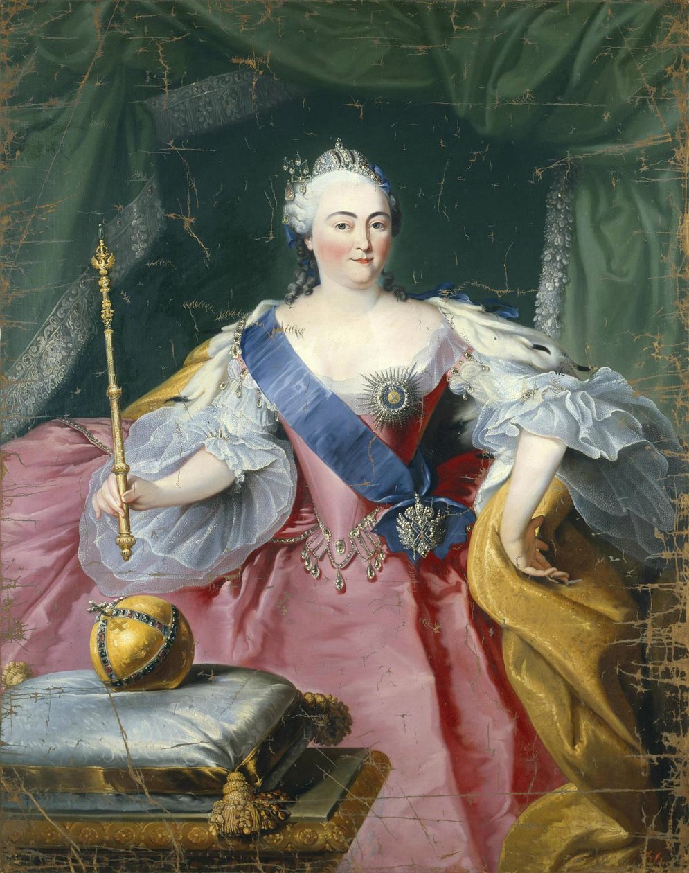 Portræt af kejserinde Elisabeth 1709-1762, 1750