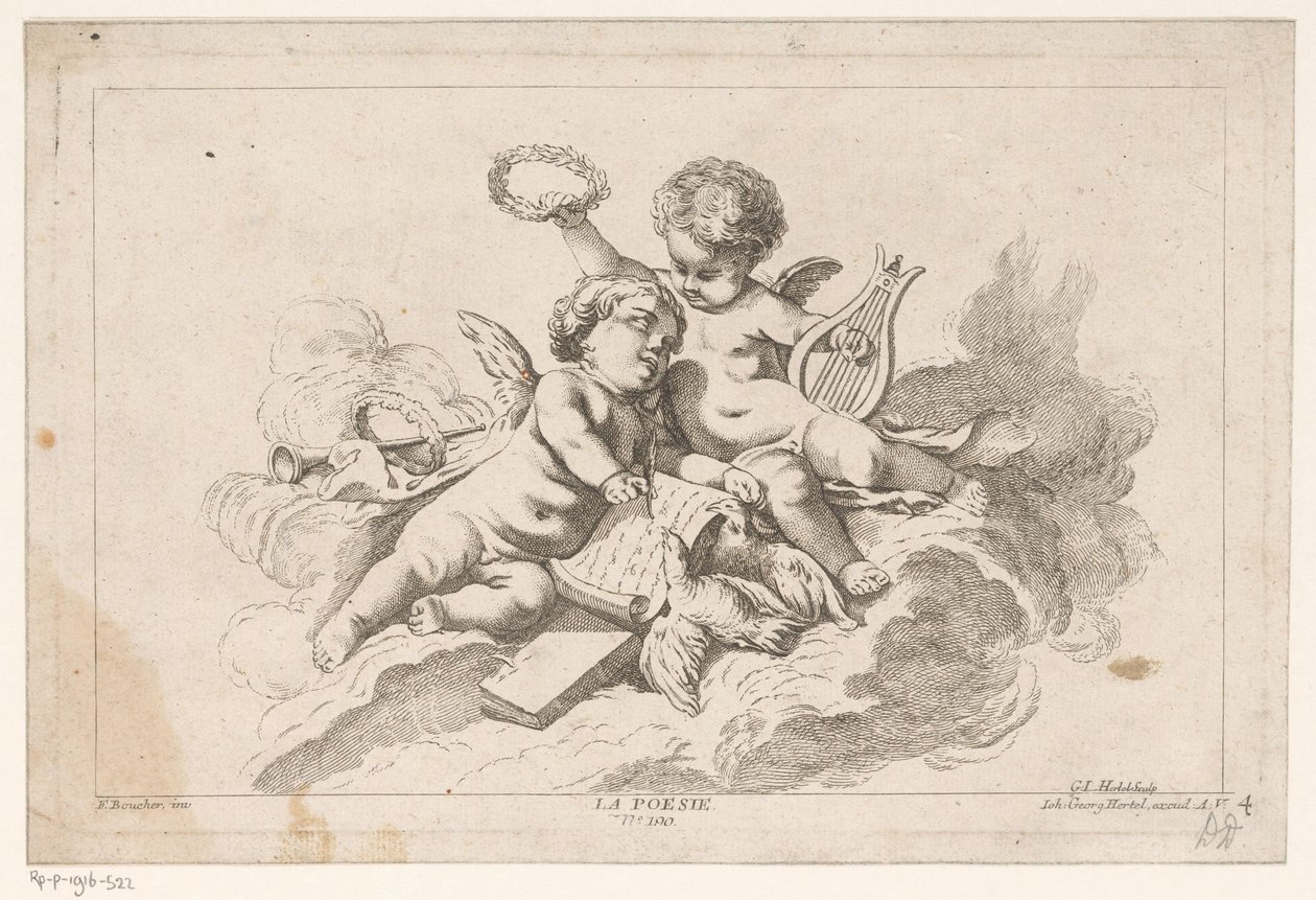 Poëzie La Poesie (titel på objekt) Livre des Arts (serietitel) af Georg Leopold Hertel