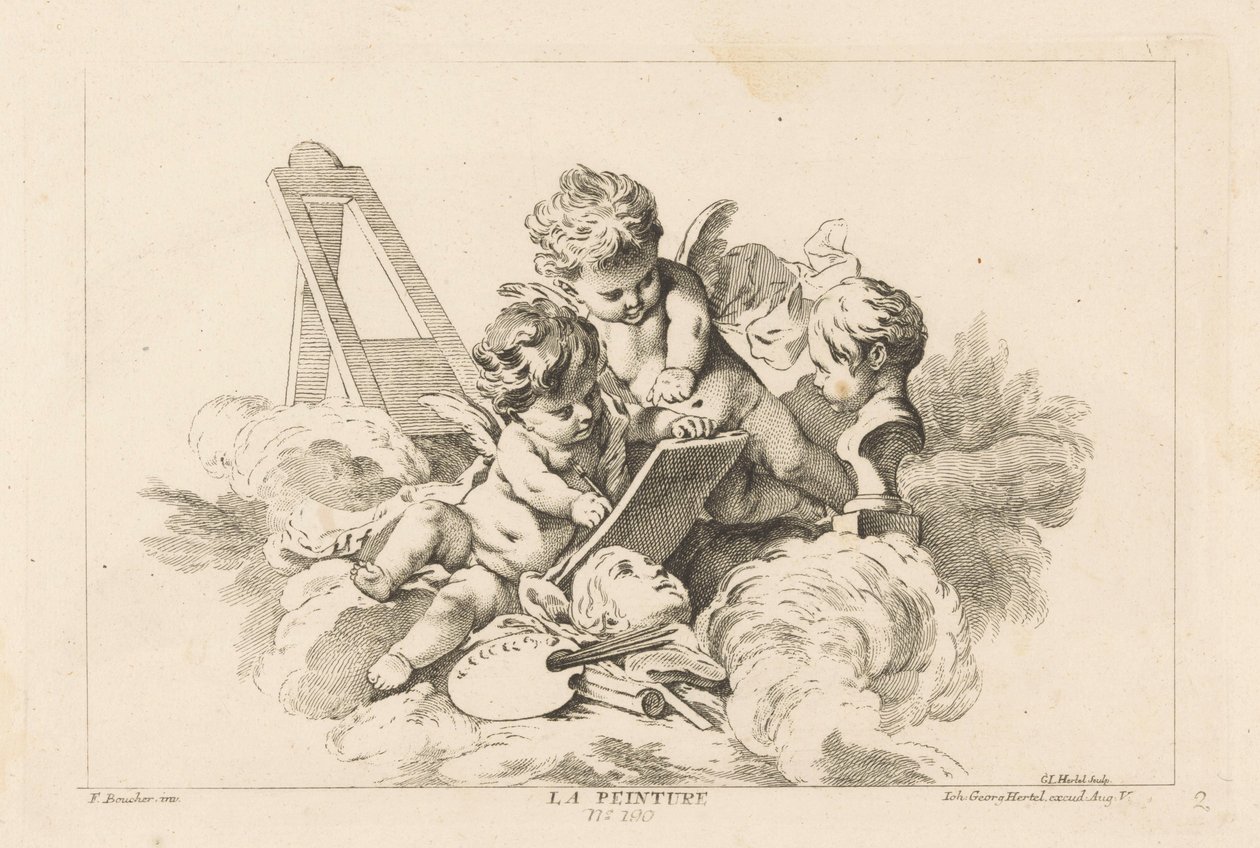 Schilderkunst La Peinture (titel på objekt) Livre des Arts (serietitel) af Georg Leopold Hertel