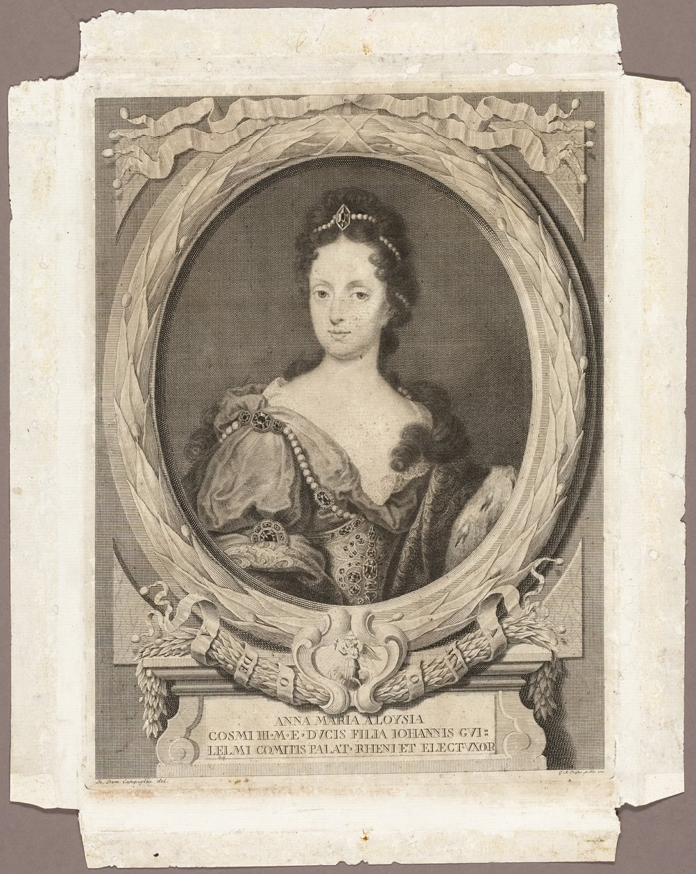 Anna Maria Luisa af Georg Martin Preissler