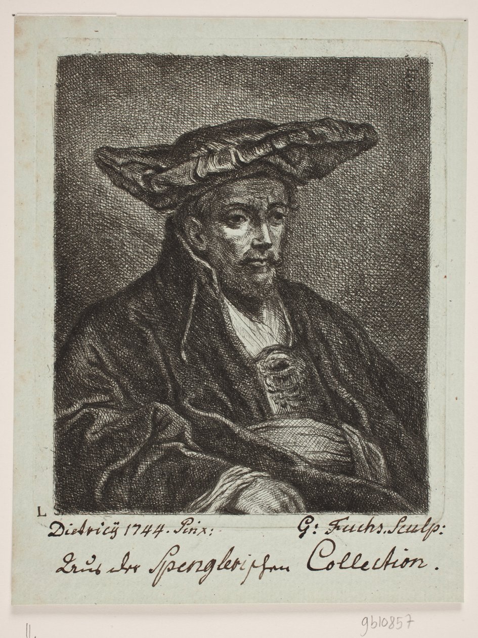 En mand med baret af Georg Mathias Fuchs