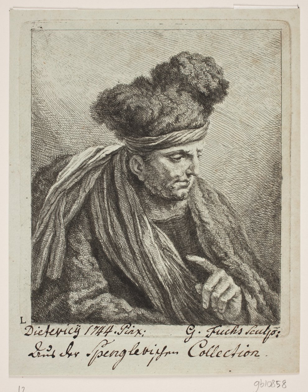 En mand med turban af Georg Mathias Fuchs