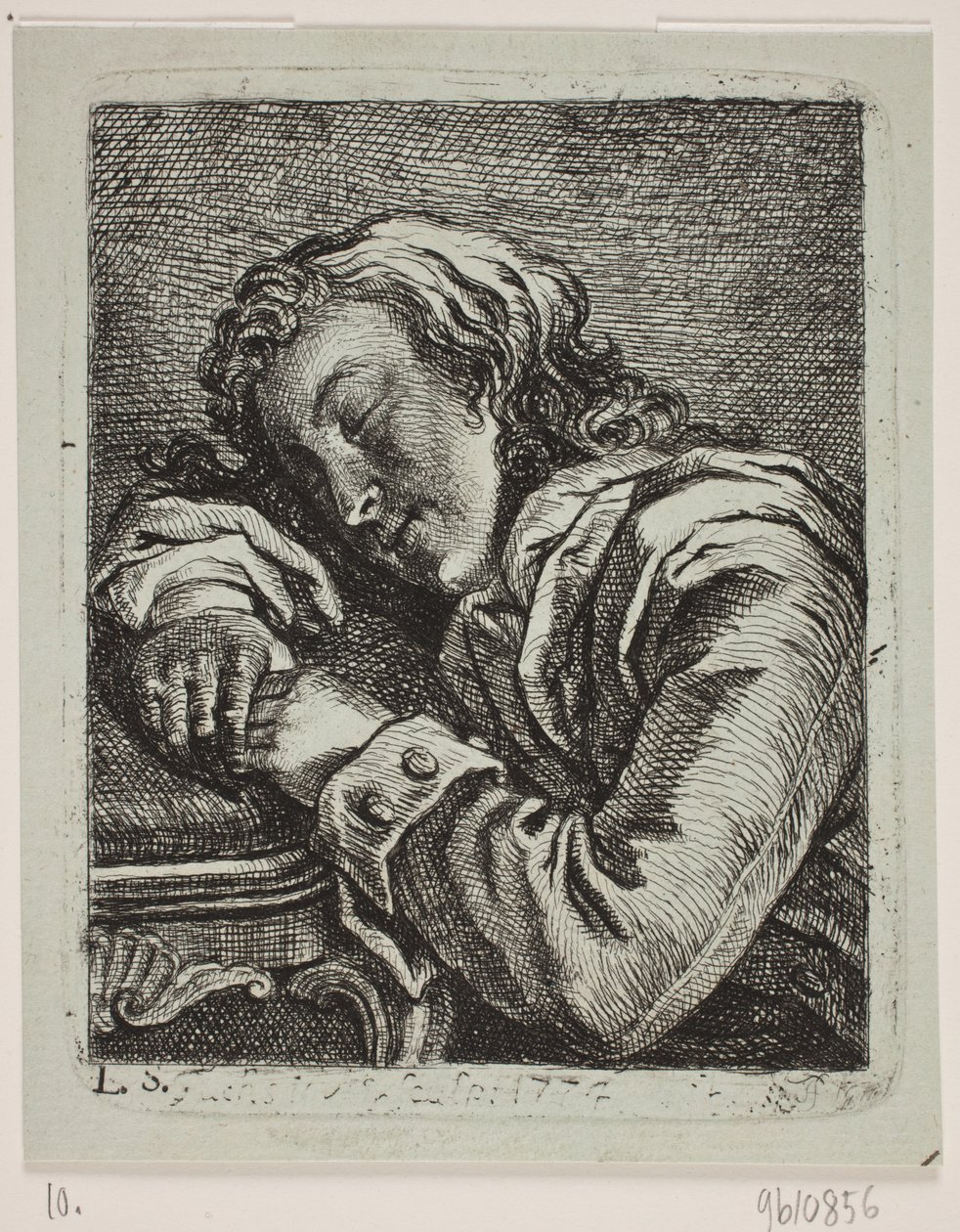 En sovende mand af Georg Mathias Fuchs