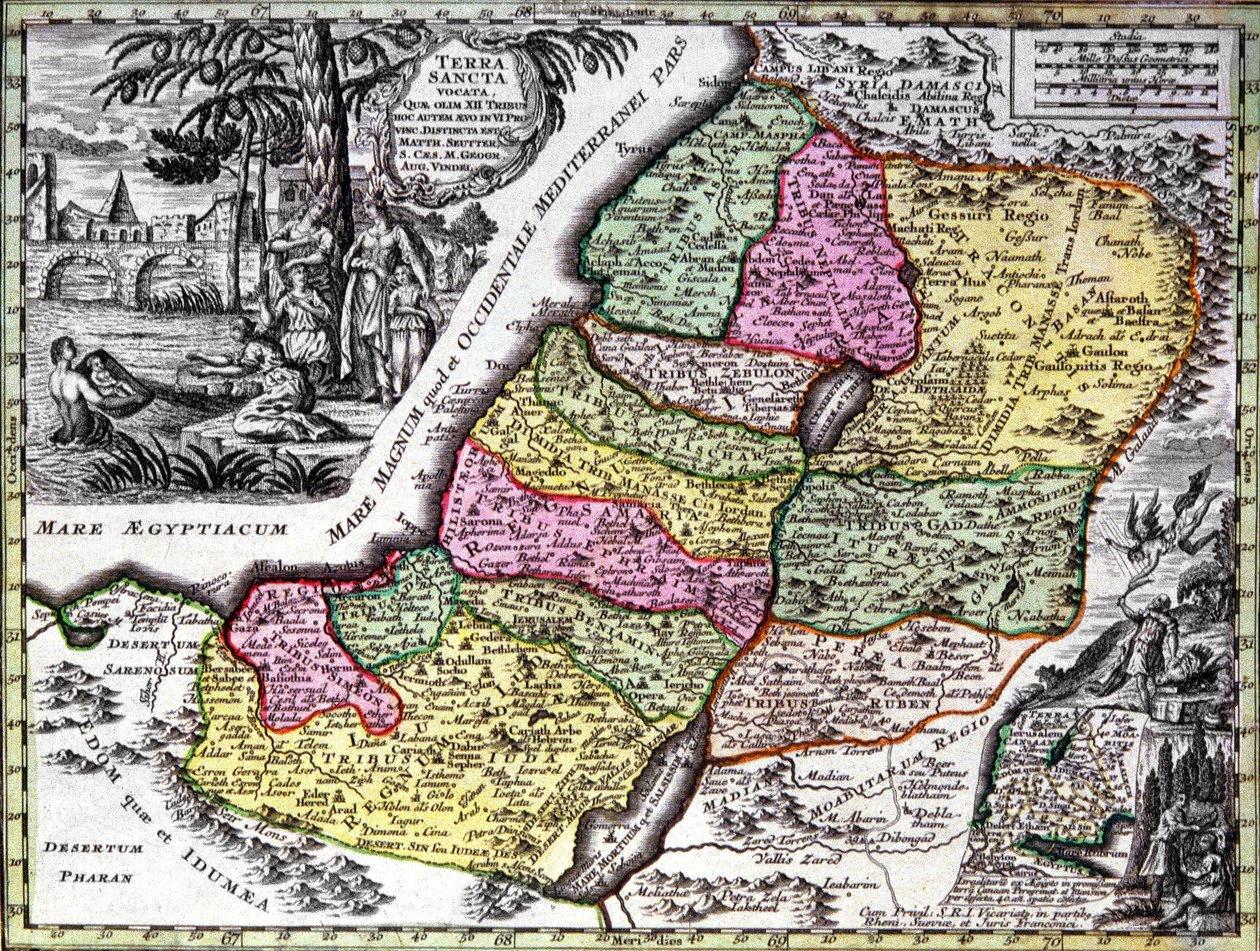 Det hellige land (Palæstina) af Georg Matthäus Seutter