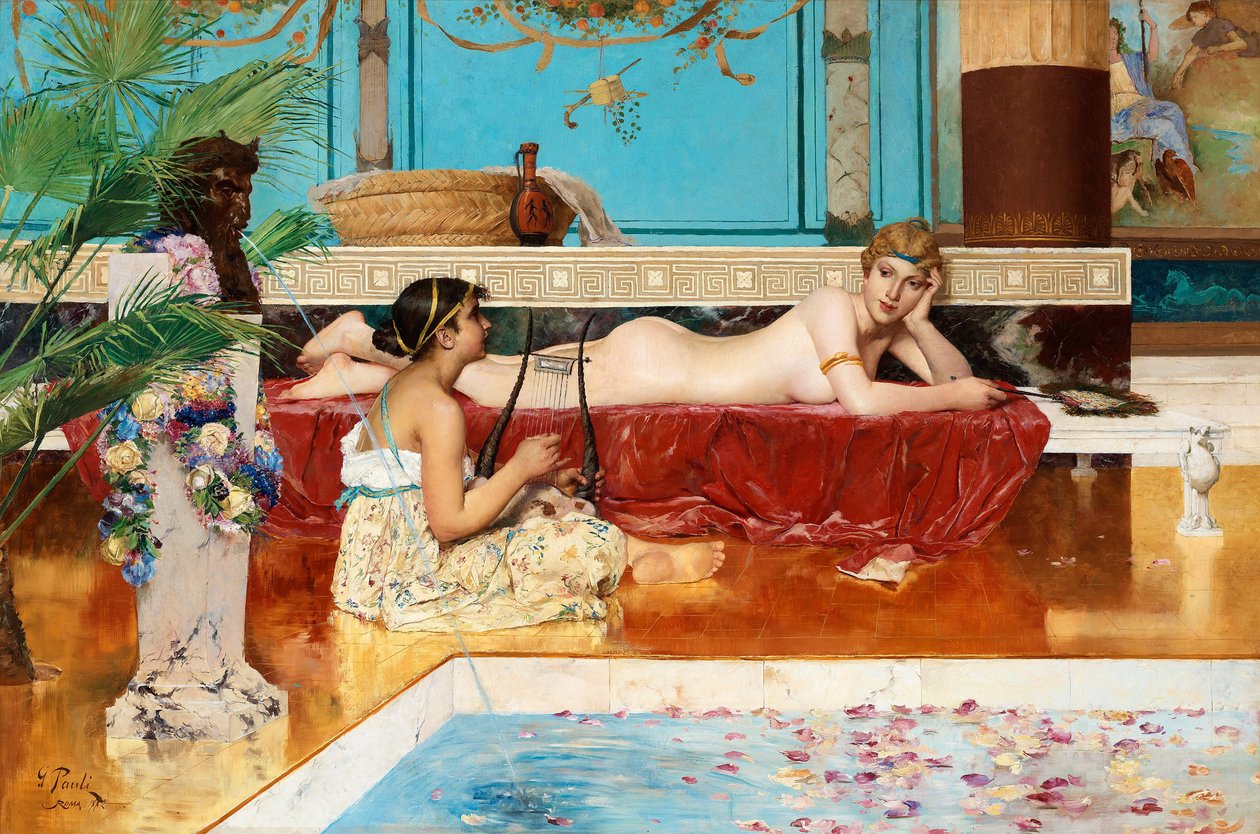 De romerske bade, 1882 af Georg Pauli