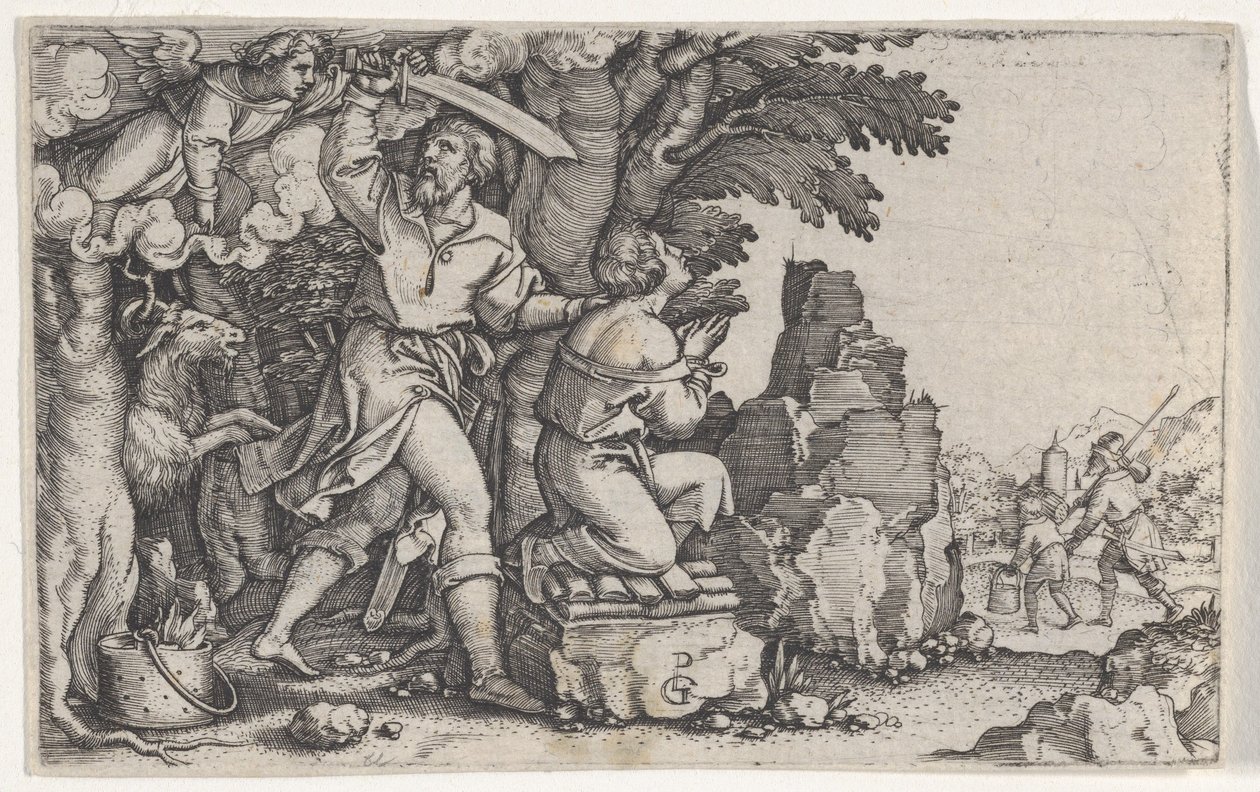 Abrahams offer, fra historien om Abraham. af Georg Pencz