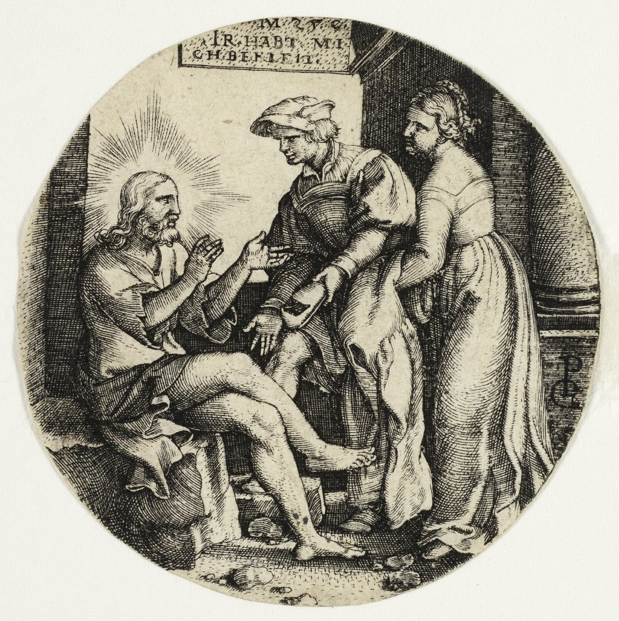 Clothing the Naked, fra The Seven Acts of Mercy af Georg Pencz
