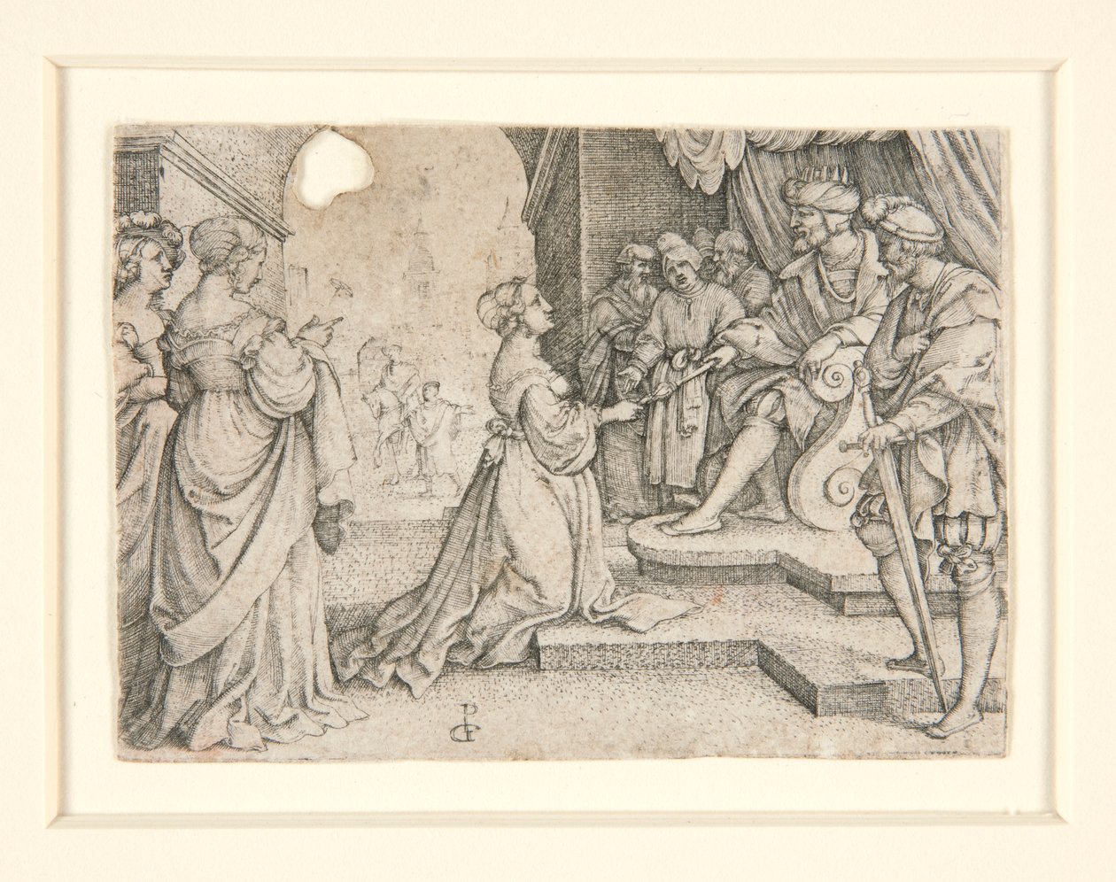 Ester foran Ahasverus af Georg Pencz