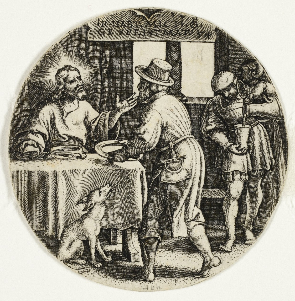 Feeding the Hungry, fra The Seven Acts of Mercy af Georg Pencz