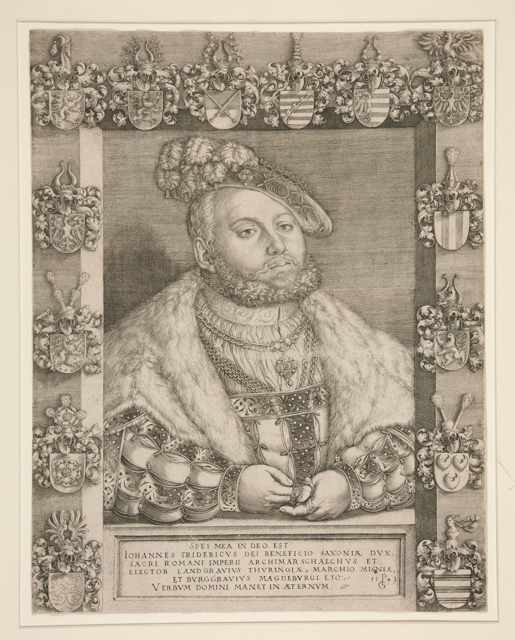 Frederick den kloge, valg af Sachsen af Georg Pencz