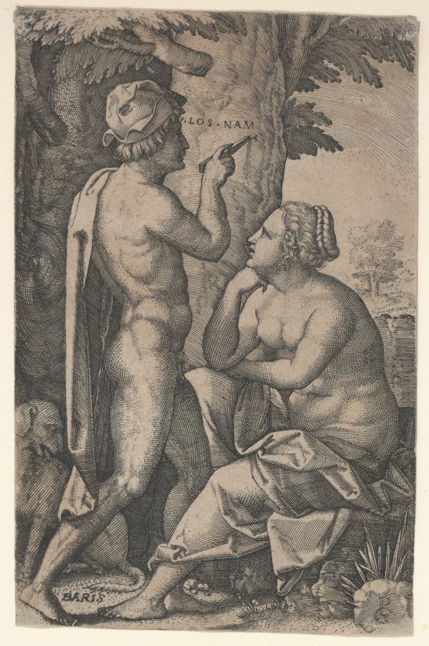 Paris og Oenone af Georg Pencz