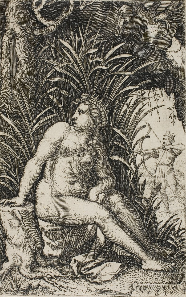 Procris, fra græske heltinder af Georg Pencz