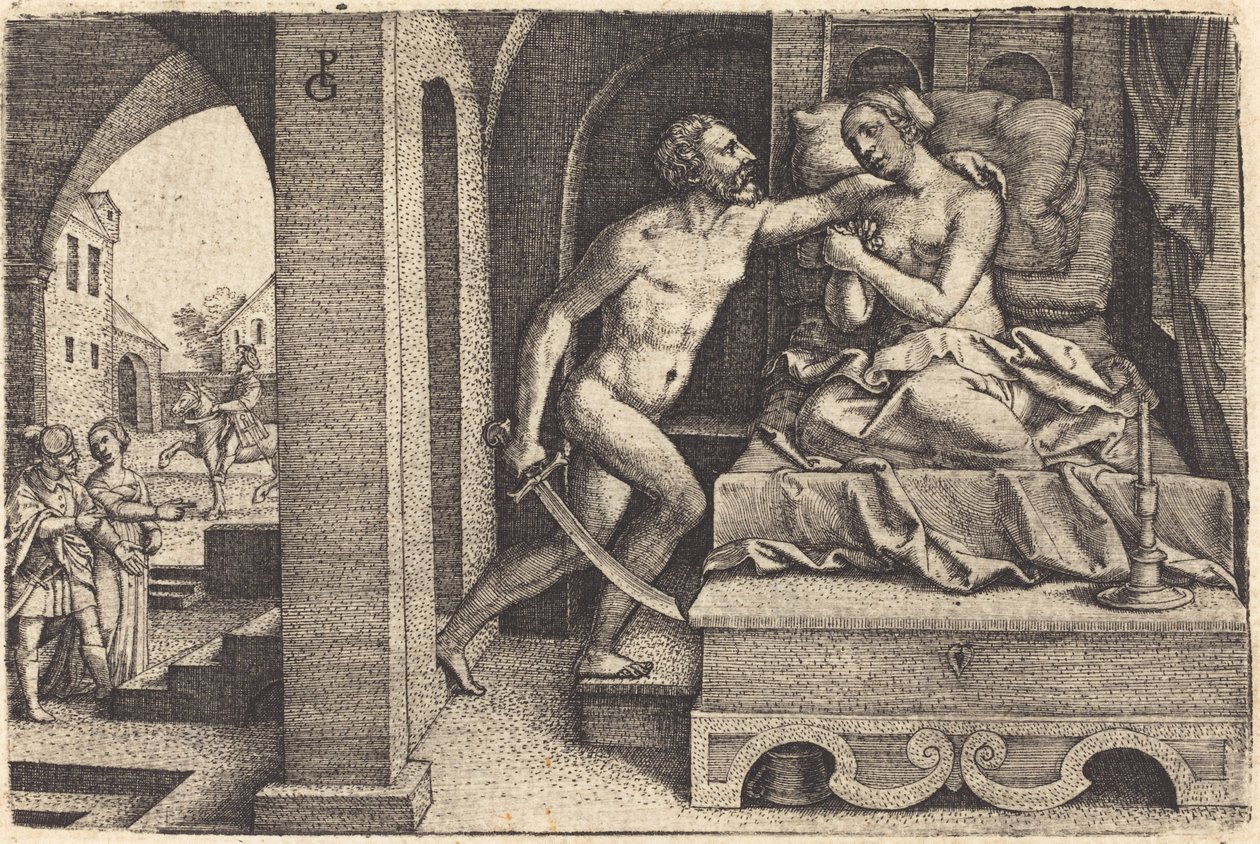 Tarquin og Lucretia af Georg Pencz