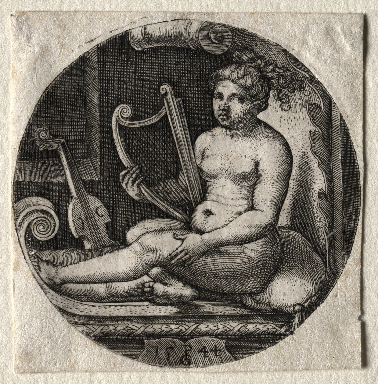 Harpespilleren af Georg Pencz