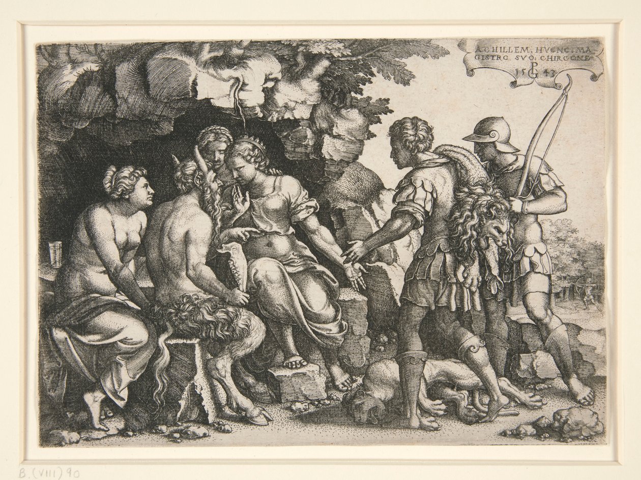 Thetis og Chiron af Georg Pencz