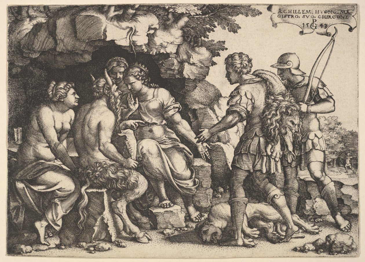 Thetis og Chiron, 1543. af Georg Pencz