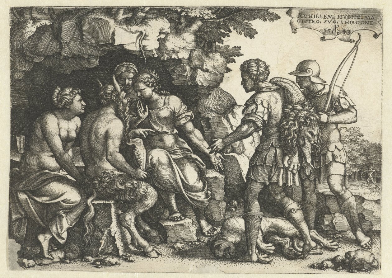 Thetis og Chiron i samtale af Georg Pencz