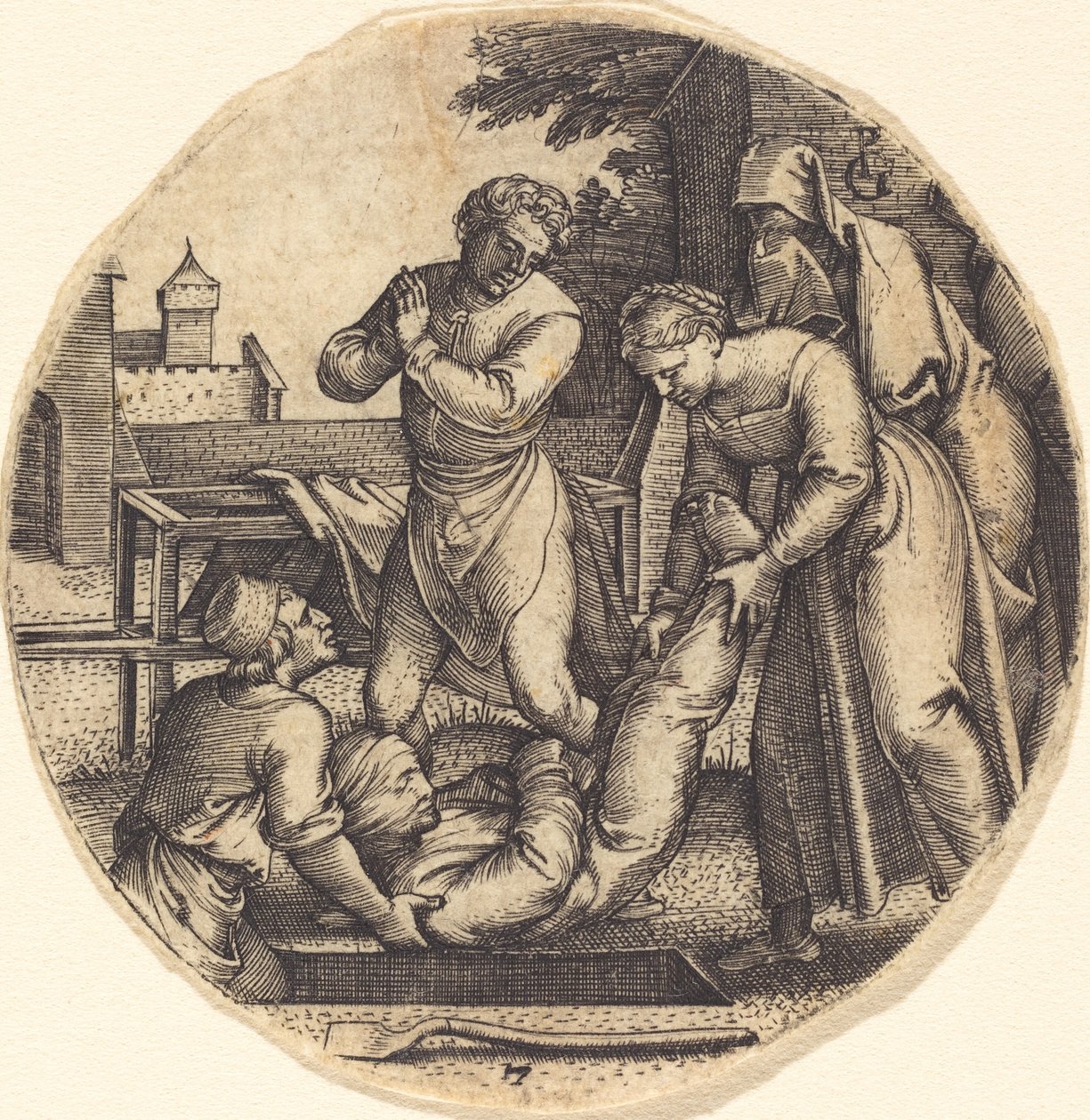 At begrave de døde af Georg Pencz