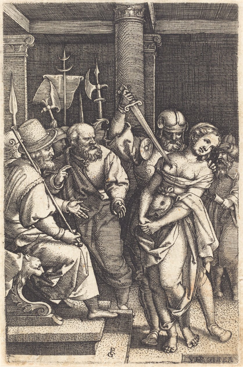 Virginius dræber sin datter af Georg Pencz