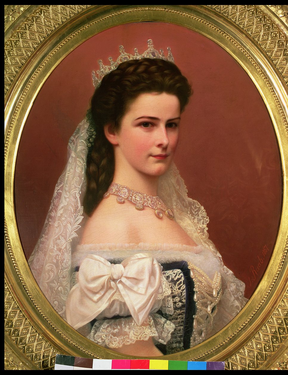 Kejserinde Elizabeth af Bayern (1837-98) i ungarsk dragt, 1867 af Georg Raab