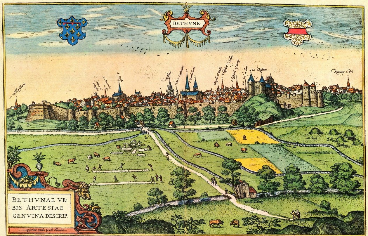 Bethune af Georg and Hogenberg Franz (1535 90) Braun