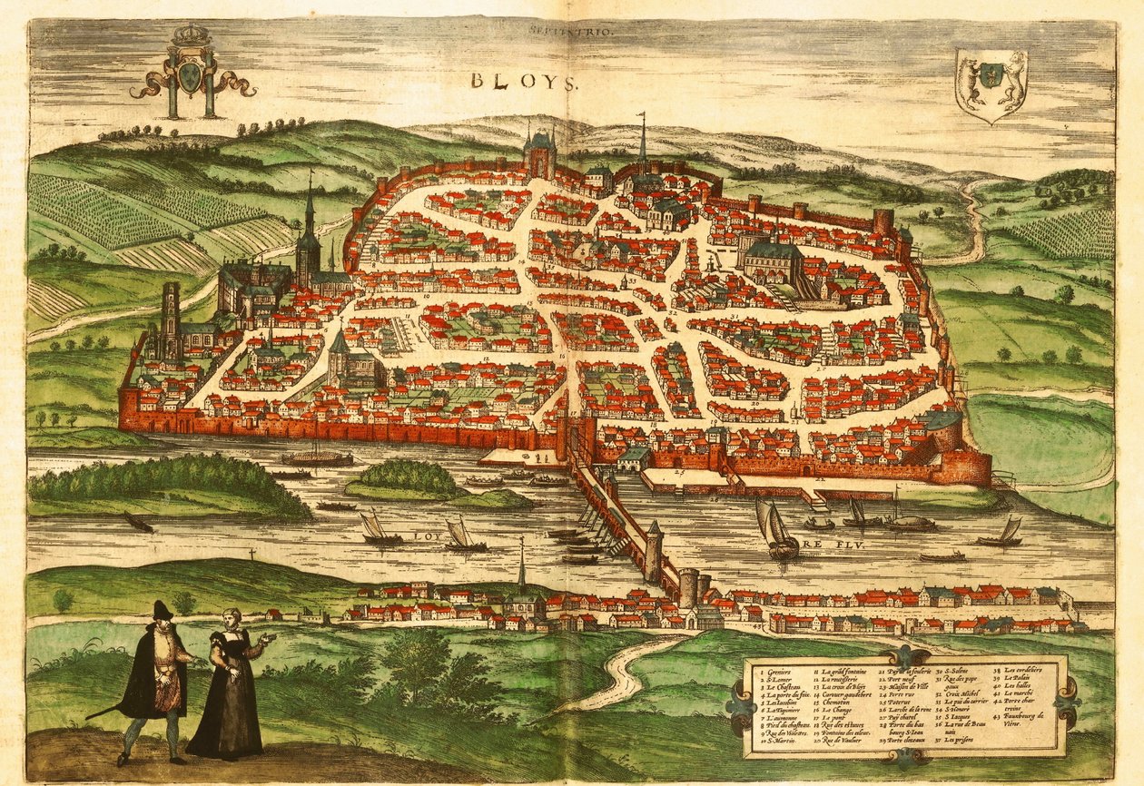 Blois af Georg and Hogenberg Franz (1535 90) Braun