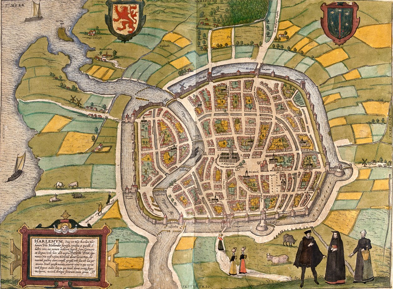 Haarlem, Holland af Georg and Hogenberg Franz (1535 90) Braun